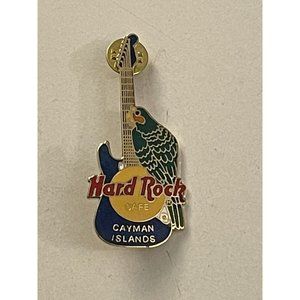Hard Rock Cafe Pin Pinback Cayman Islands Parrot Butterfly Guitar MA1